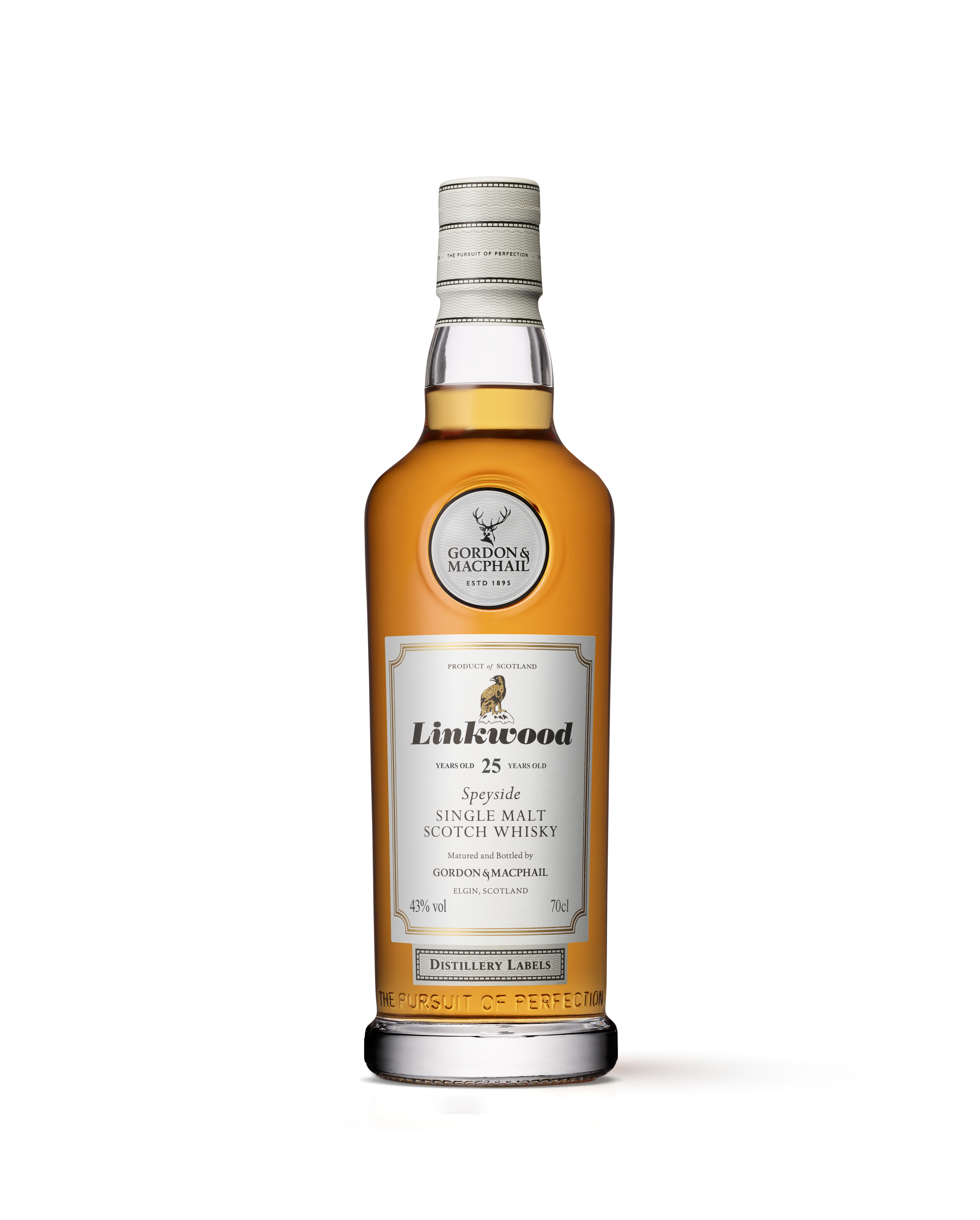Distillery Labels from Linkwood Distillery 25 Years Old