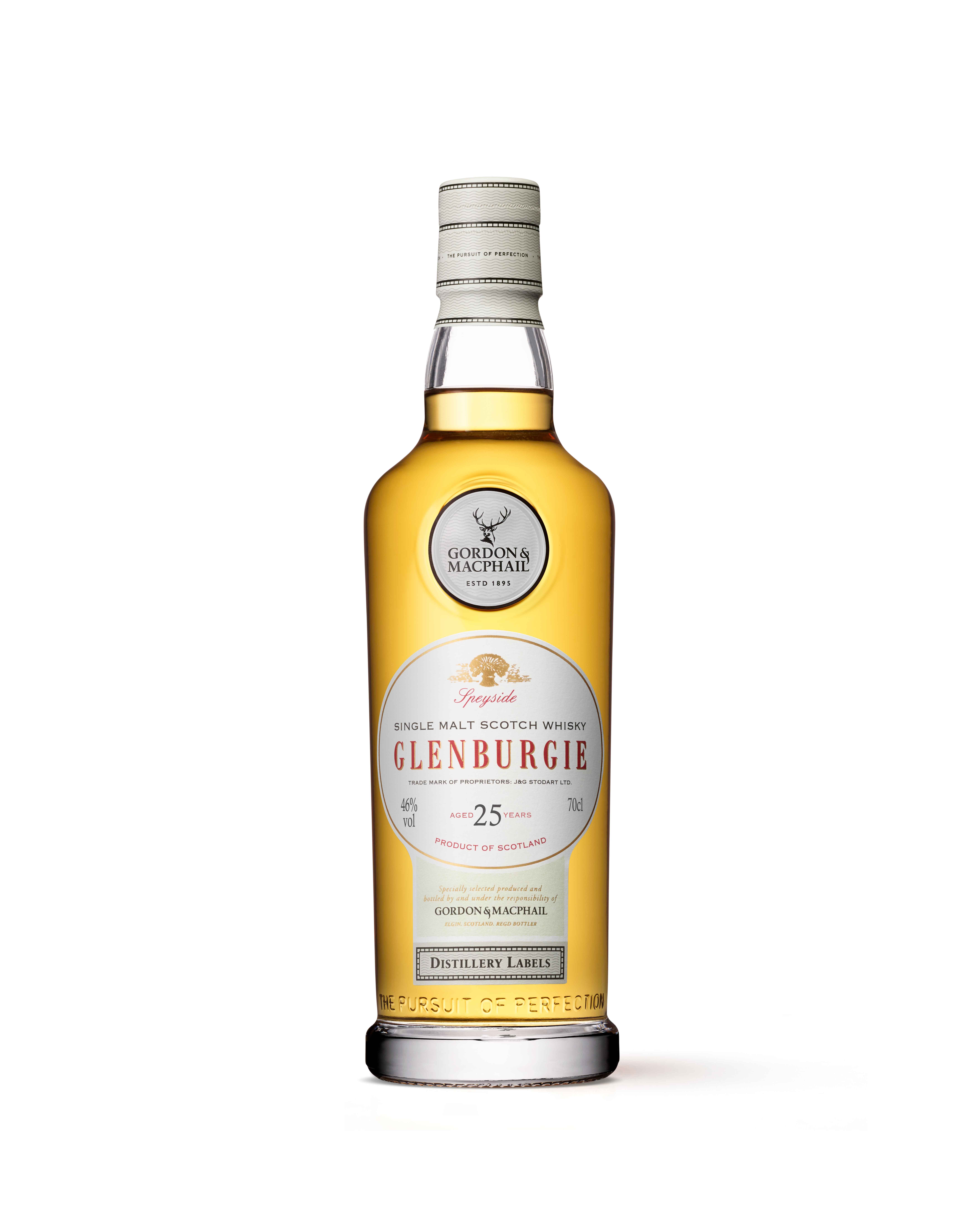 Distillery Labels from Glenburgie Distillery 25 Years Old